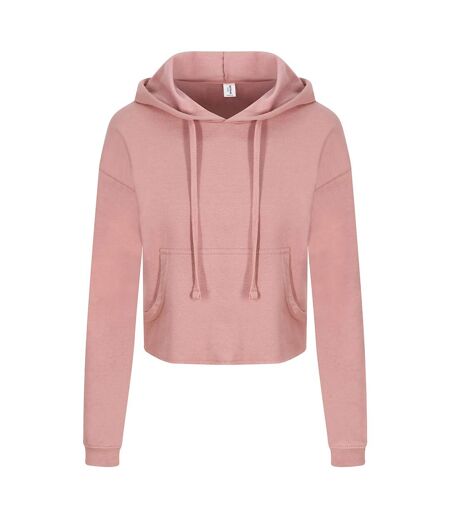 Sweat Court À Capuche Girlie Femme Vieux Rose AWDis