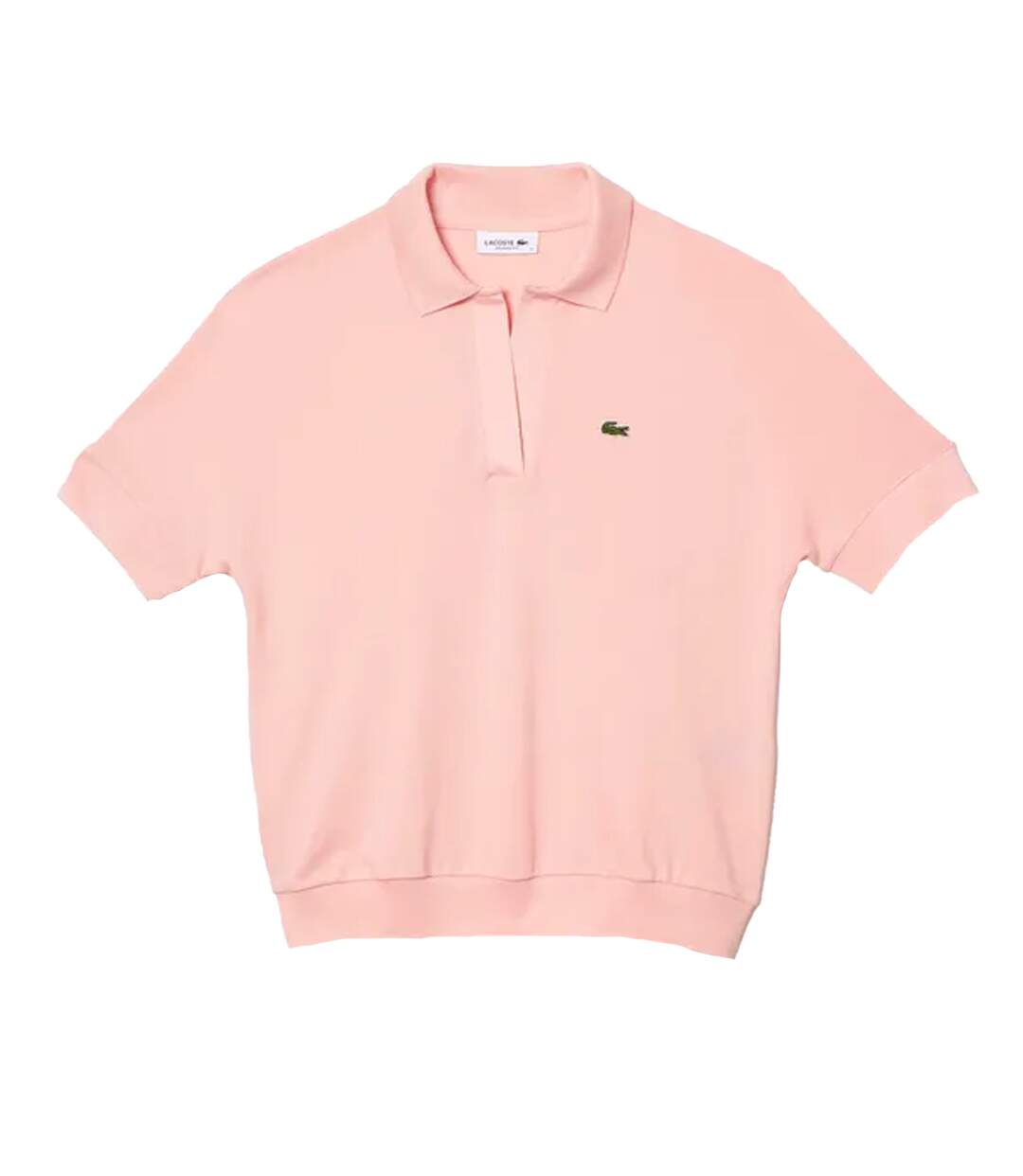 Polo fluid femme rose Lacoste-1