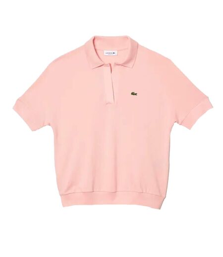 Polo fluid femme rose Lacoste