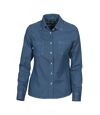 James Harvest Womens/Ladies Jupiter Denim Look Shirt (Blue)