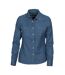 James Harvest Womens/Ladies Jupiter Denim Look Shirt (Blue) - UTUB847
