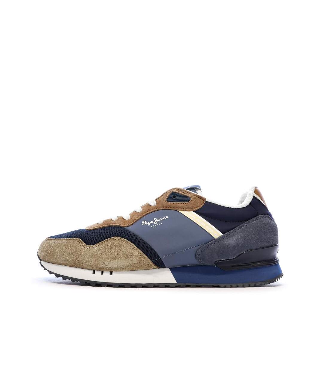 Baskets marine/camel homme pepe jeans london class m-1