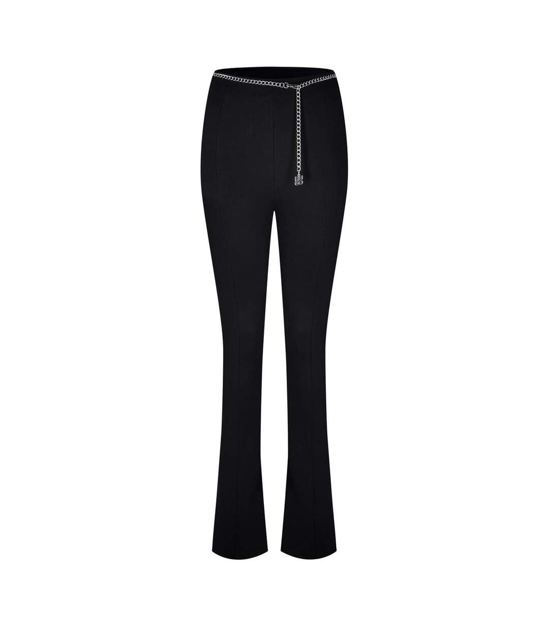 Womens/ladies Norinda Chain Detail Trousers Black Hugo-1