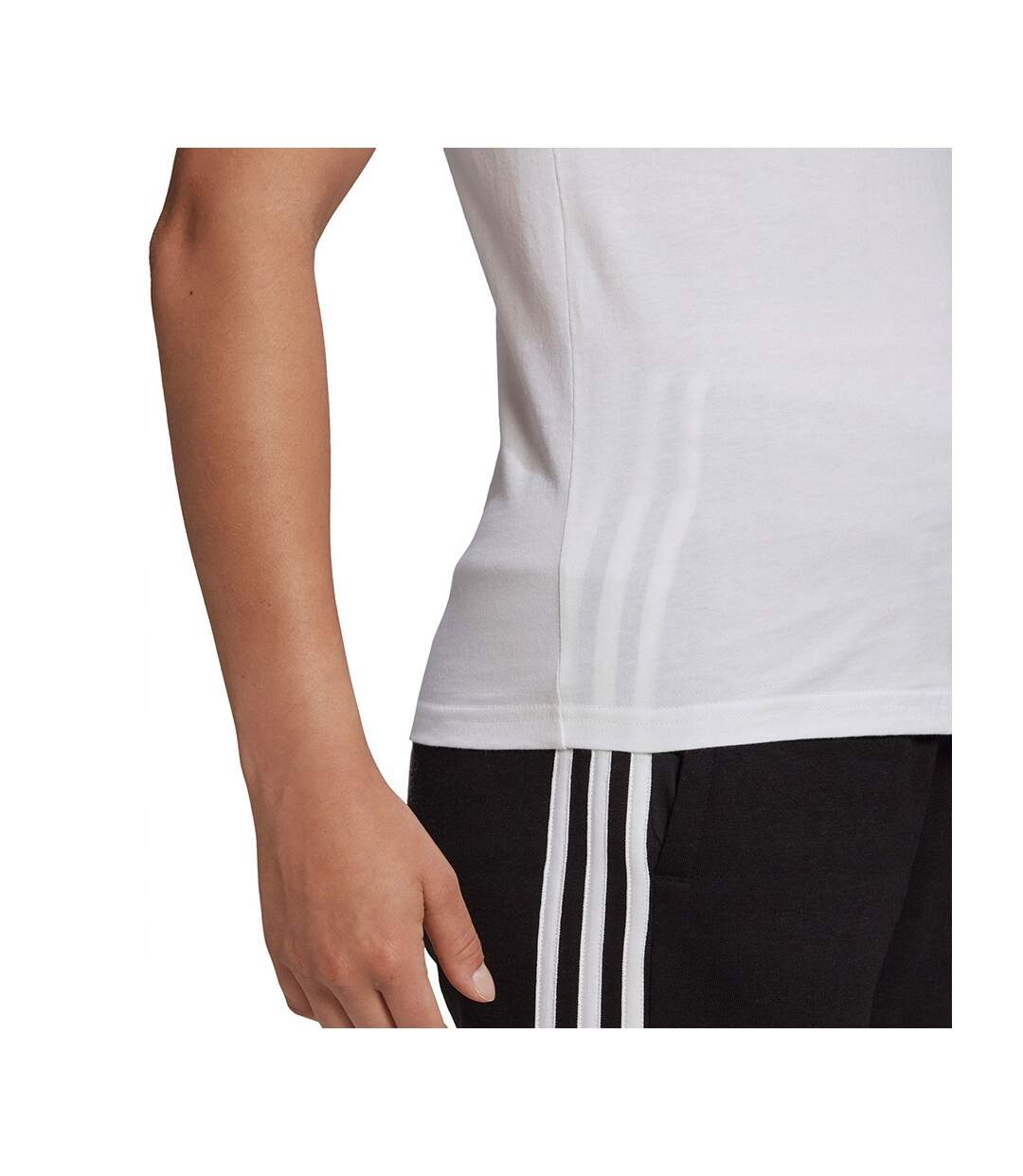 T-shirt Essentials Femme Blanc Adidas-4
