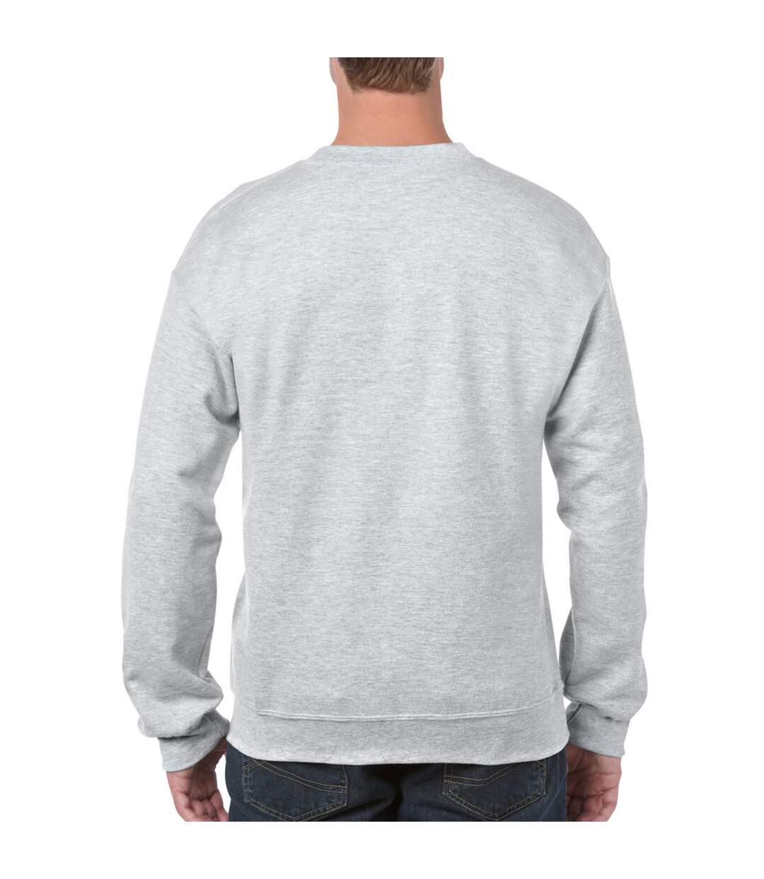 Mens Heavy Blend Sweatshirt Ash Gildan-2