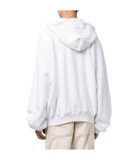 Unisex Adult Blurr Book Oversized Hoodie White Off-White
