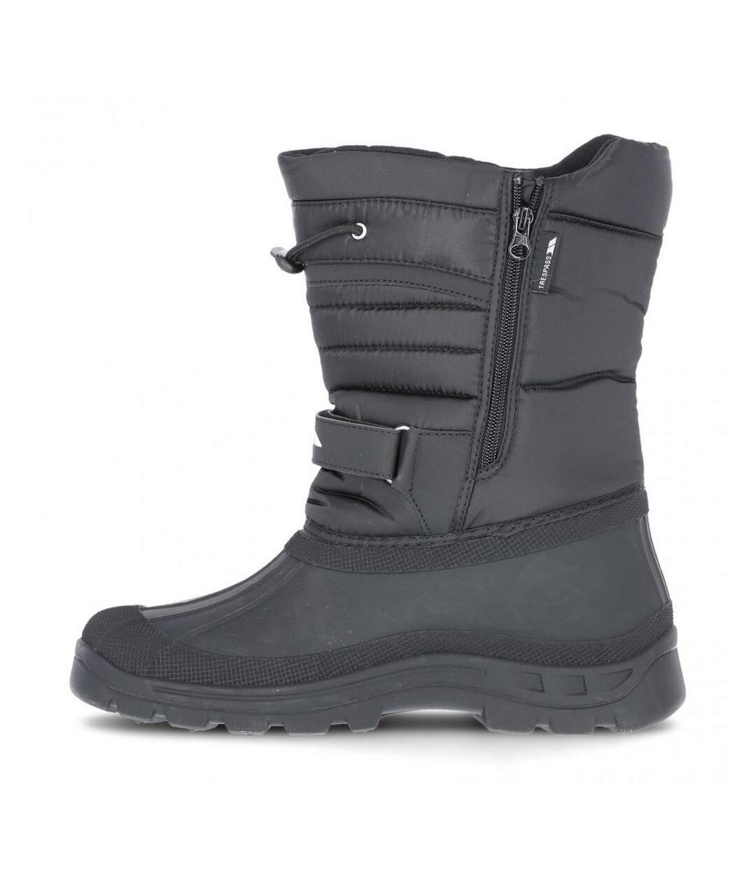 Unisex Dodo Pull On Winter Snow Boots Black Trespass-3