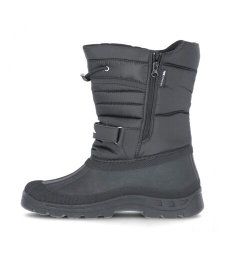 Unisex Dodo Pull On Winter Snow Boots Black Trespass