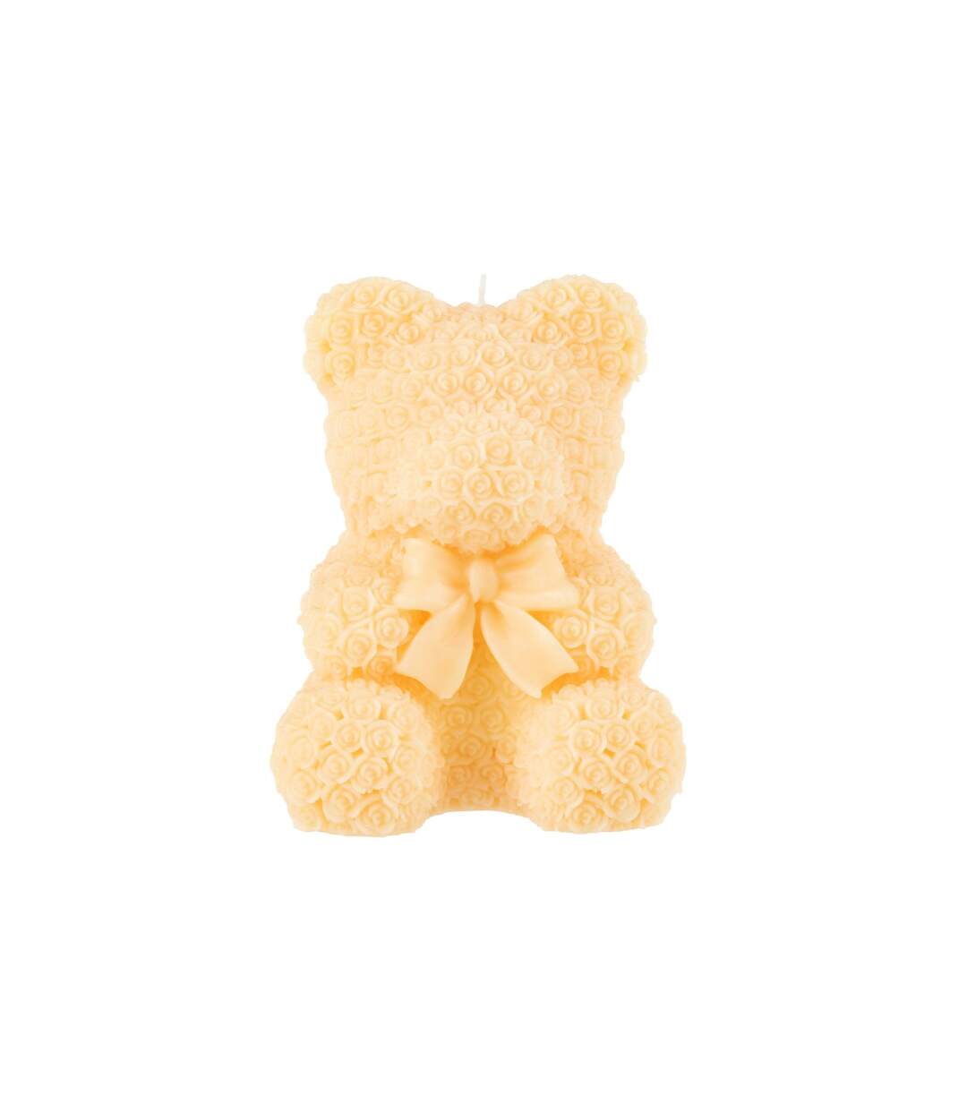 Bougie Parfumée Déco Ours 21cm Jaune