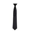 Premier Colors Mens Satin Clip Tie (Black) (One Size)