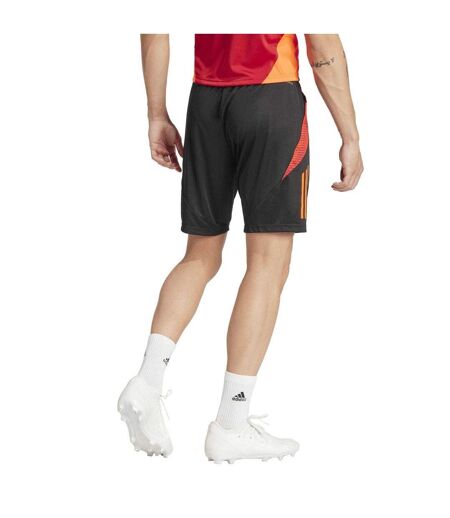 Mens Tiro 25 Competition Shorts Black Solar Red Adidas