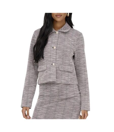 Pull bordeaux/blanc femme jdy lissy