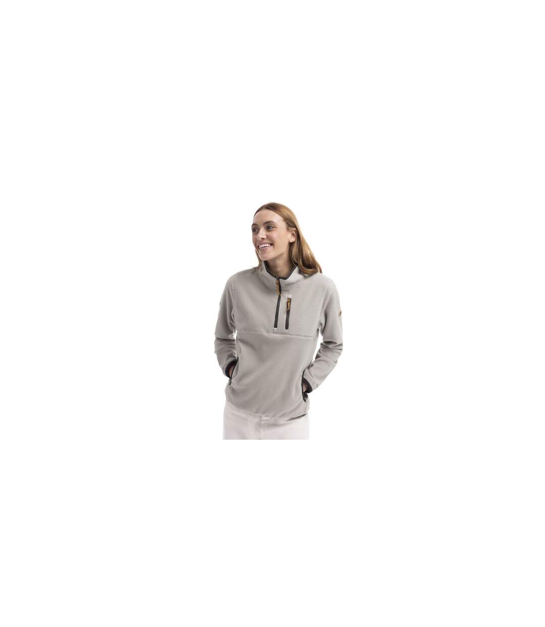 Polaire À Col Montant Zippé Tister Femme Vert Pâle Trespass-1