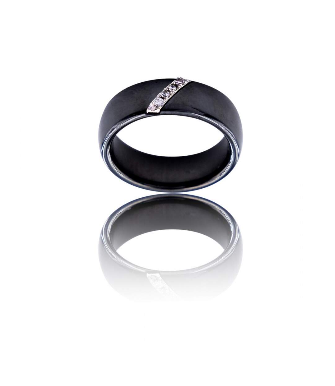 Beau Coffret Bague Femme Céramique Ornée Zirconium-1