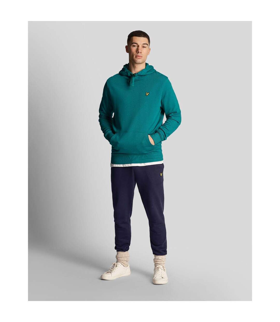 Sweat À Capuche Homme Vert Lyle & Scott-3
