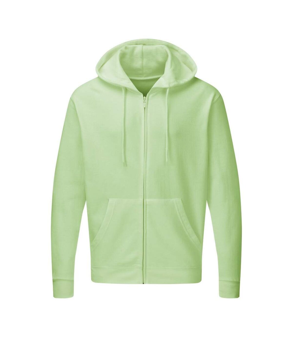 SG Mens Plain Full Zip Hooded Sweatshirt (Neo Mint) - UTBC1075