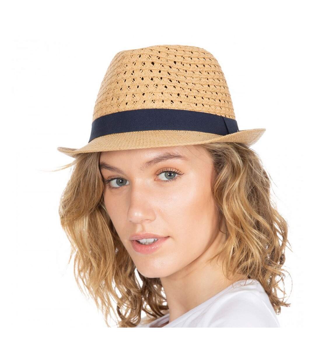 Chapeau trilby femme beige Trespass