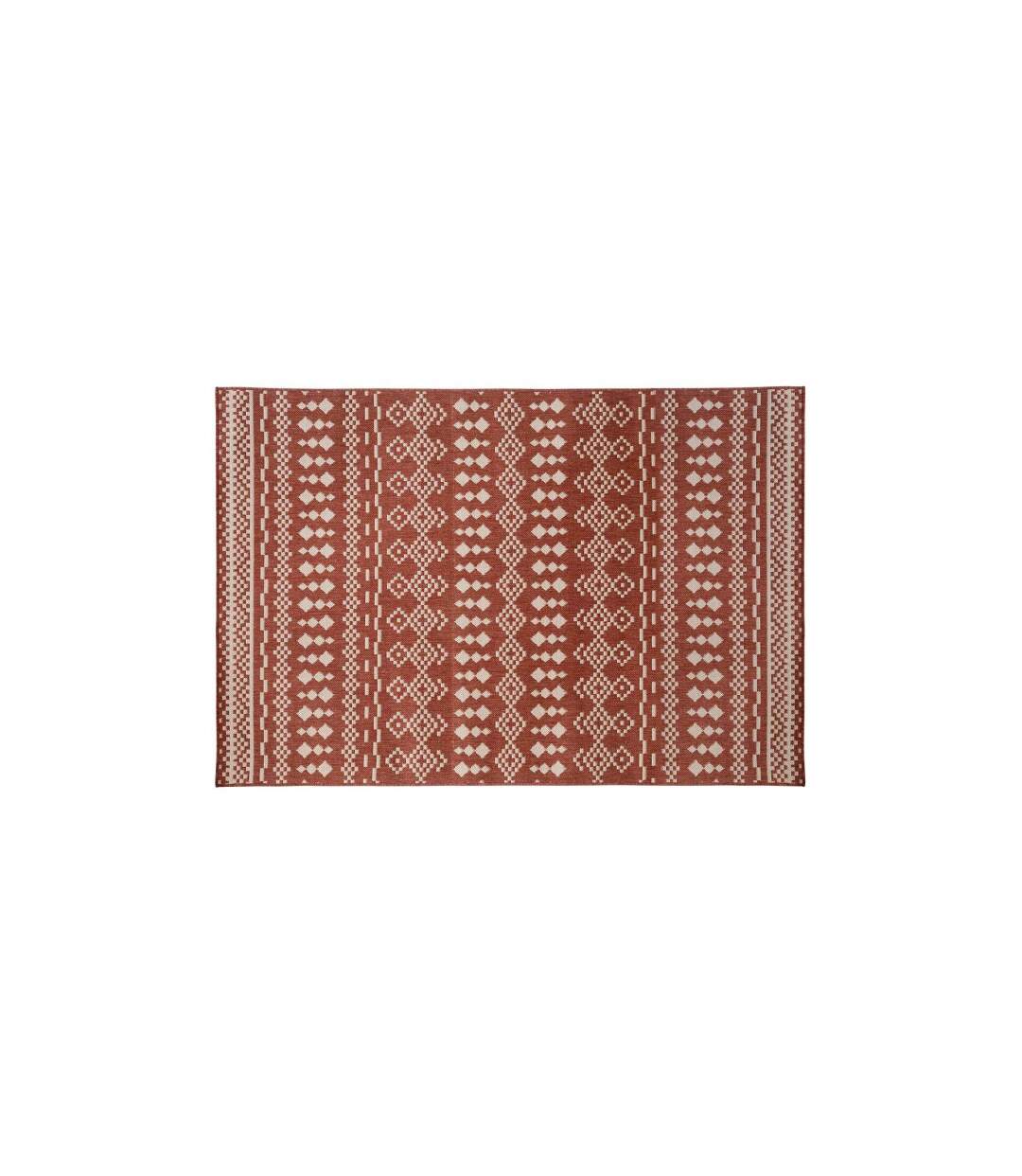 Tapis Déco Imprimé Colyn 120x160cm Terracotta-1