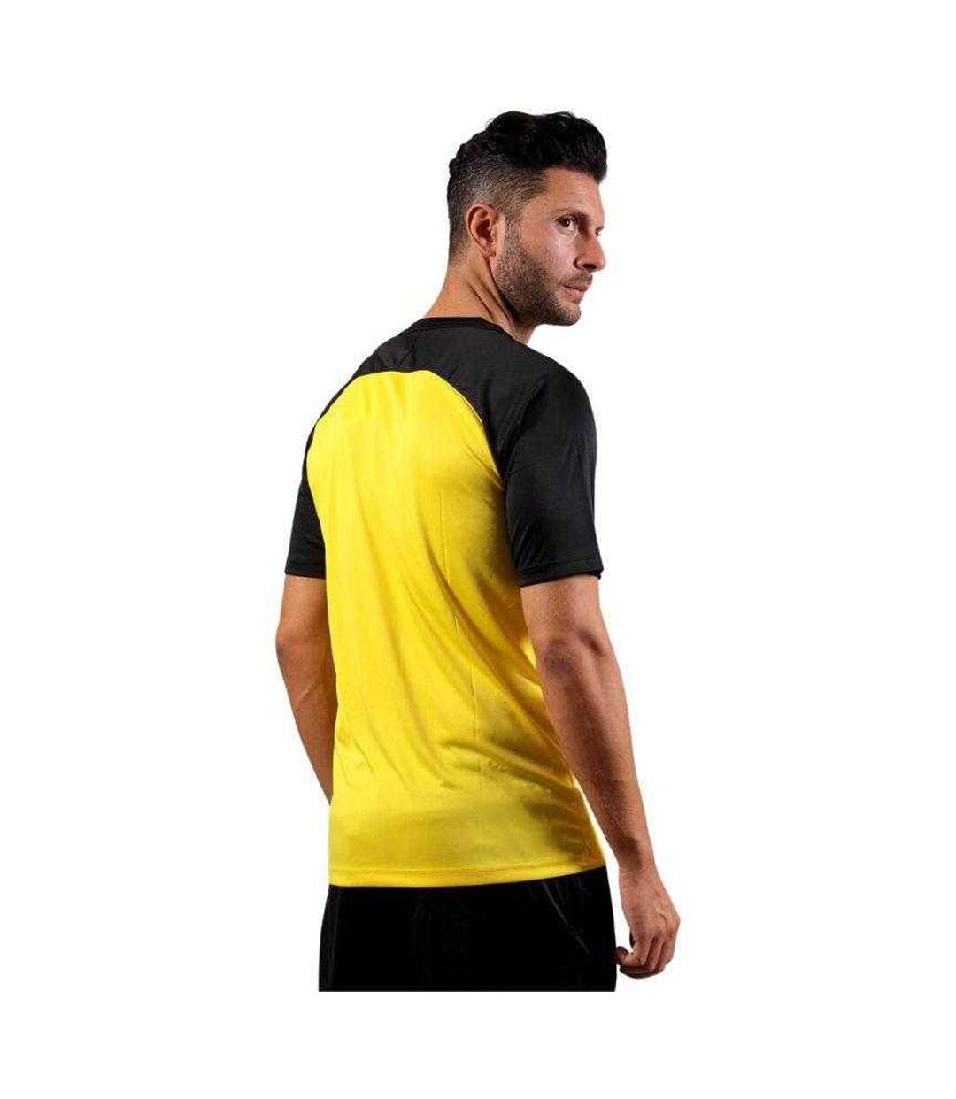 T-shirt Manches Raglan Capo Homme Noir Jaune Givova-2