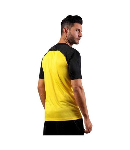 T-shirt Manches Raglan Capo Homme Noir Jaune Givova