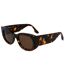 Lunettes De Soleil Motif/style Arrondi Femme Taille Unique Brun Havane Foncé Victoria Beckham-2