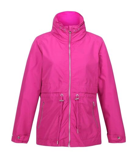 Imperméable Uni À Capuche Et Taille Ajustable Nadira Femme Fuchsia Regatta
