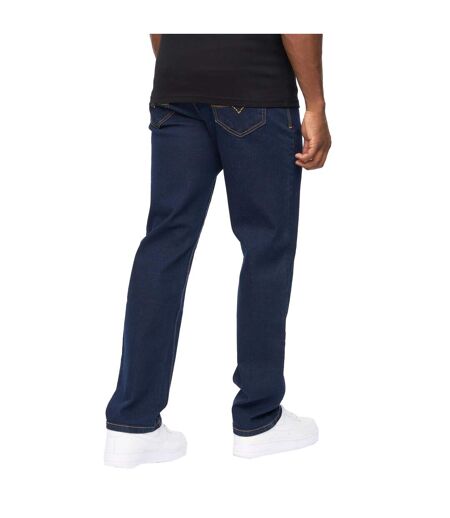 Jean Detendu Homme Lavage À Sec Crosshatch