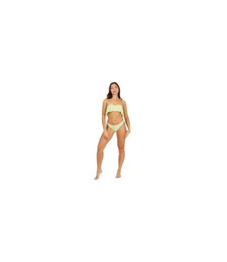 Haut De Maillot De Bain Motif/style Ruché Femme Vert Turquoise Pâle Brave Soul