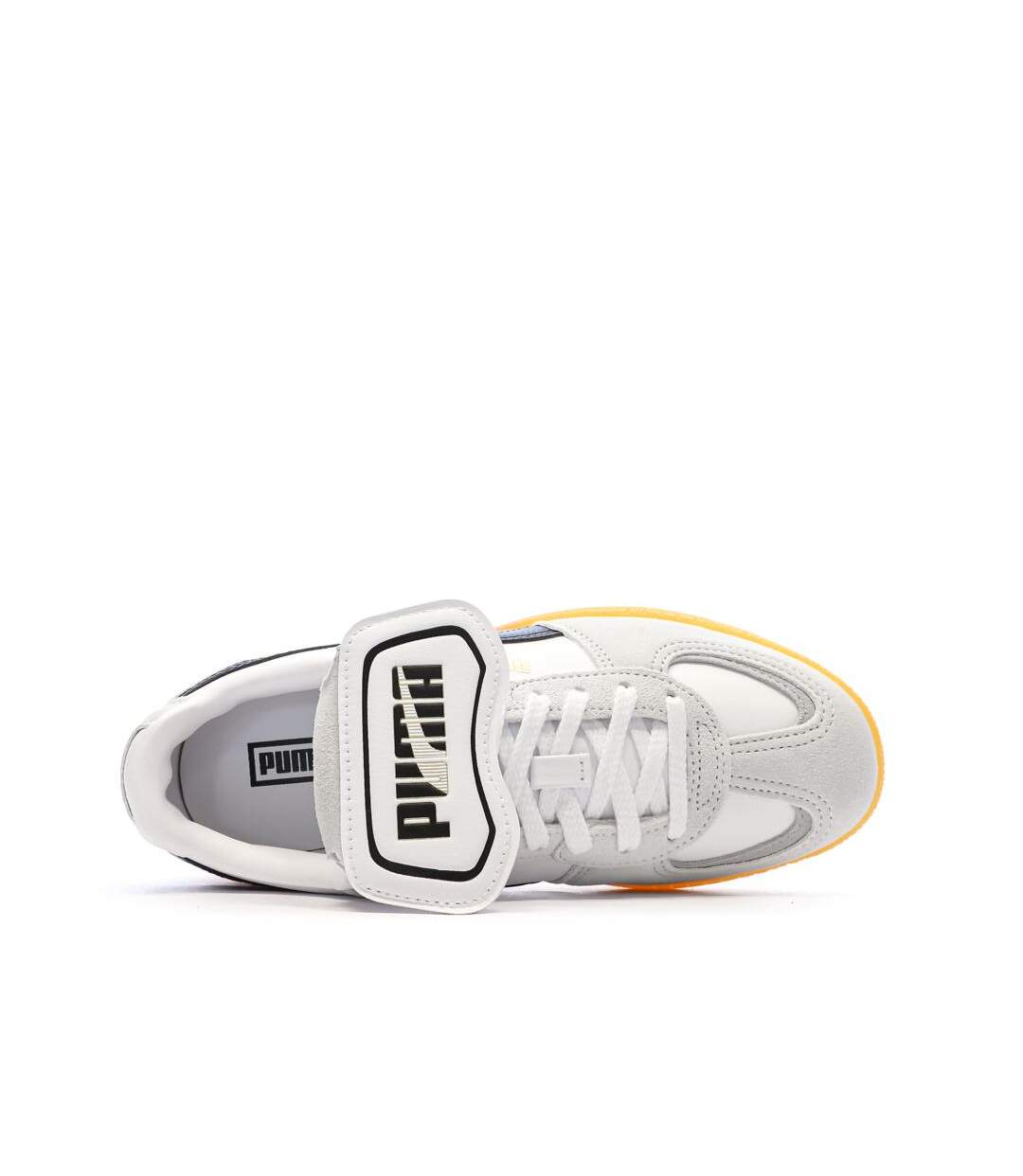 Baskets blanc/gris mixte puma palermo premium-4