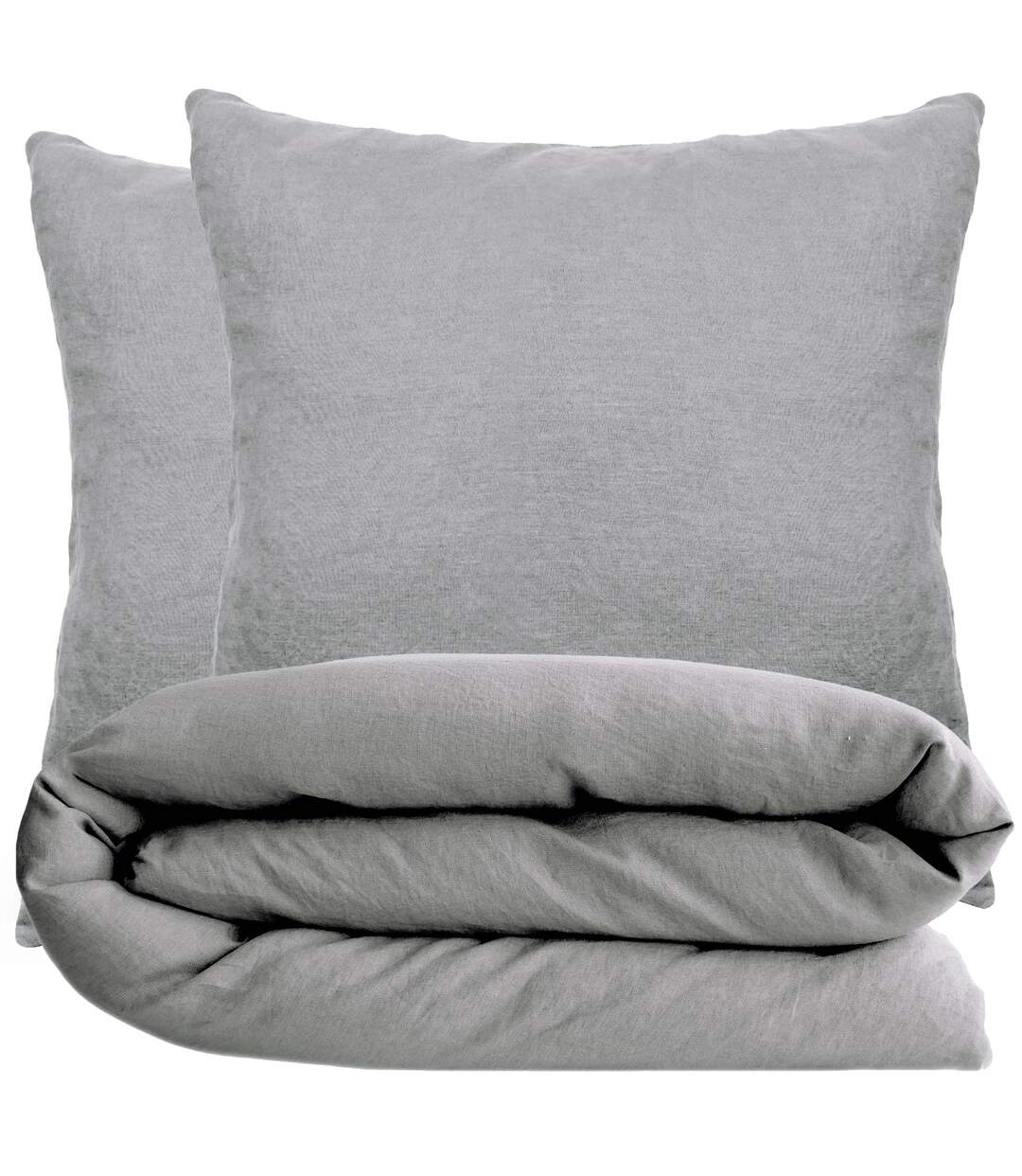 Parure de lit coton lavé PALACE Taie 65x65 cm-1