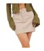Mini Jupe Femme Beige Gris Brave Soul-2
