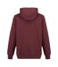 Mens Polycotton Full Zip Hoodie Burgundy Slazenger-2