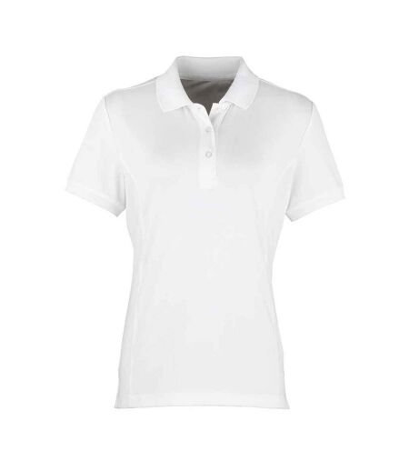 Polo Coolchecker Femme Blanc Premier