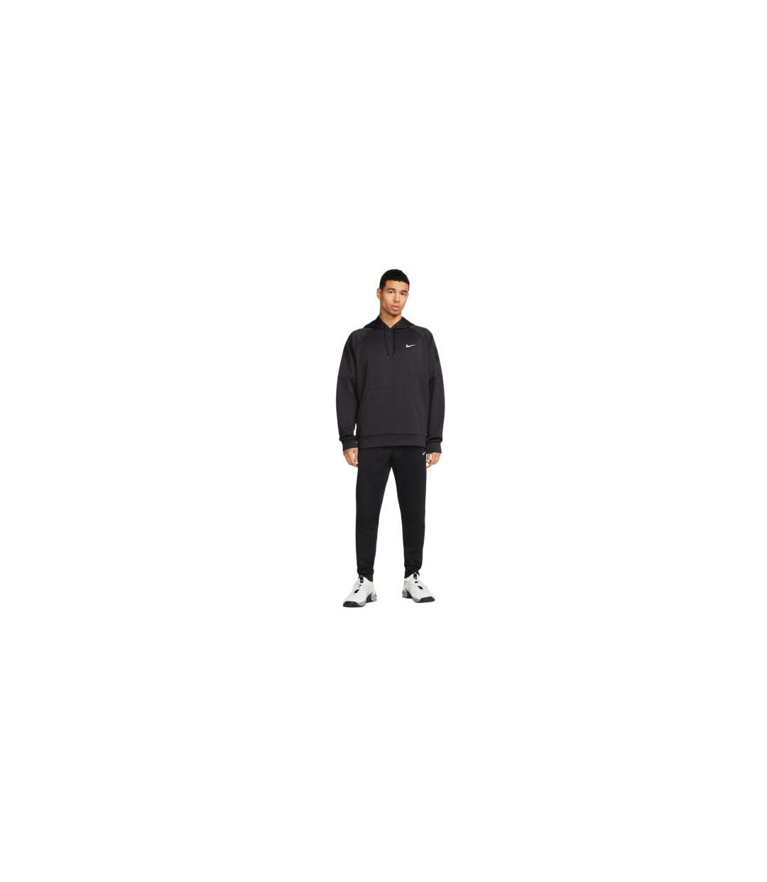 Sweat À Capuche Motif/style Swoosh Homme Noir Nike-1