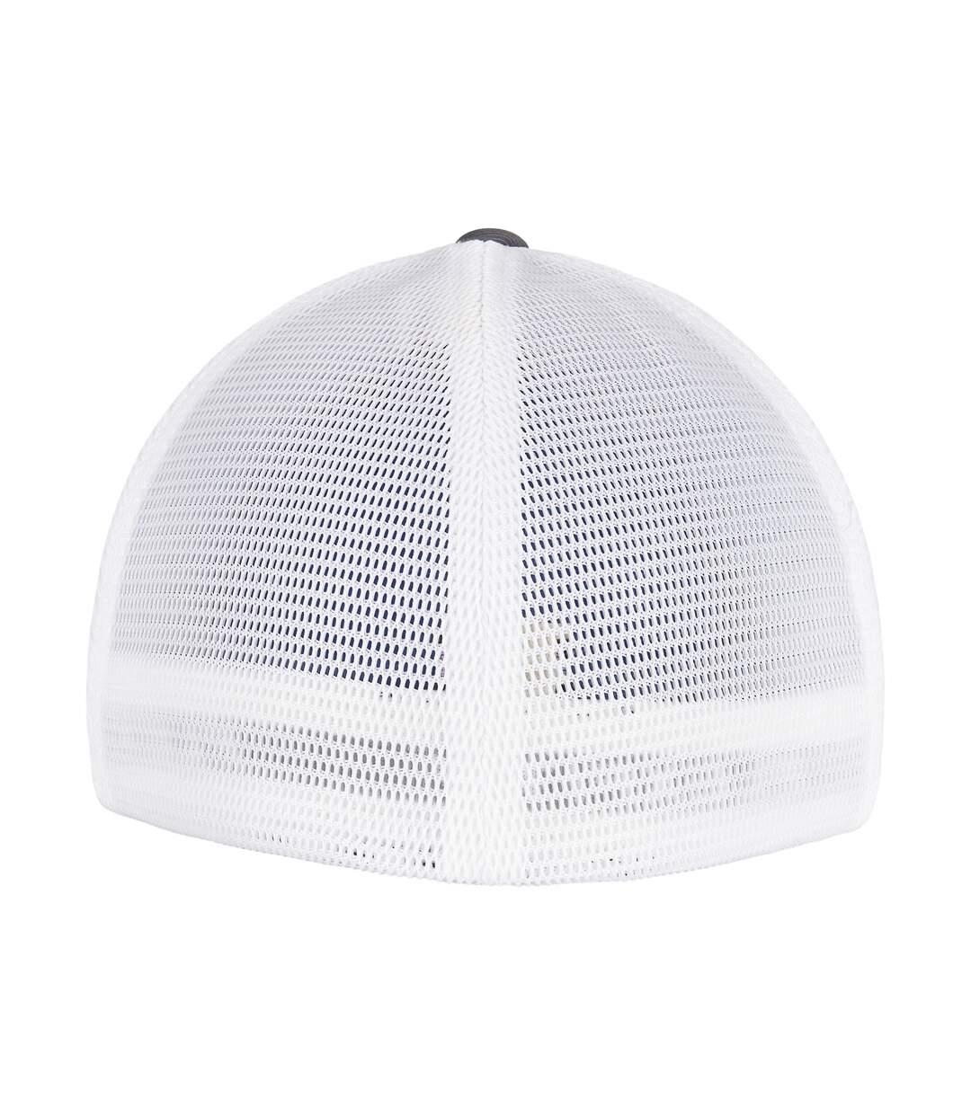 Unisex adult 360 omnimesh mesh two tone cap charcoal/white Flexfit-2