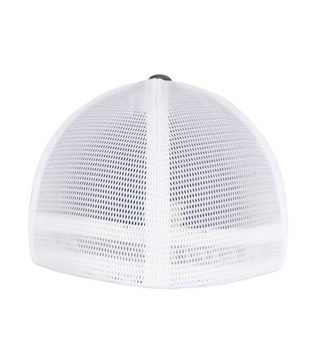 Unisex adult 360 omnimesh mesh two tone cap charcoal/white Flexfit