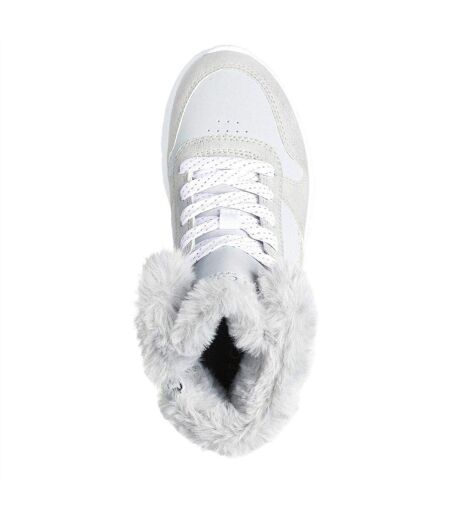 Childrens/kids Uno Lite High Top Trainers Grey Skechers