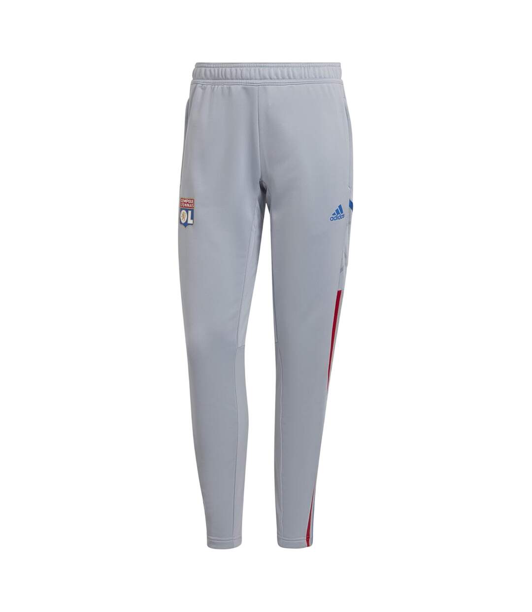 Pantalon De Survêtement Motif/style Olympique Lyonnais Femme Argenté Adidas-2