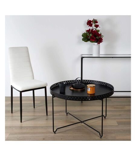 Table d'appoint plateau rond Seville 78 x 48 cm