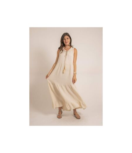 Robe longue gaze de coton IJELMA - Dona X Lisa