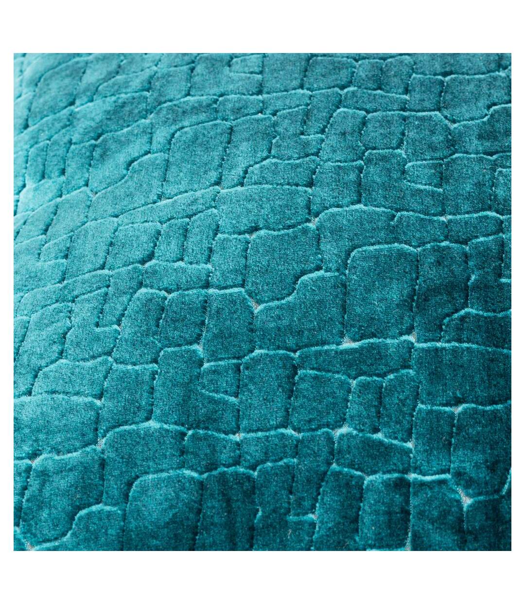 Bloomsbury velvet cushion cover 50cm x 50cm teal Paoletti-4