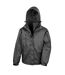 Result Mens 3 In 1 Softshell Waterproof Journey Jacket With Hood (Black / Black)