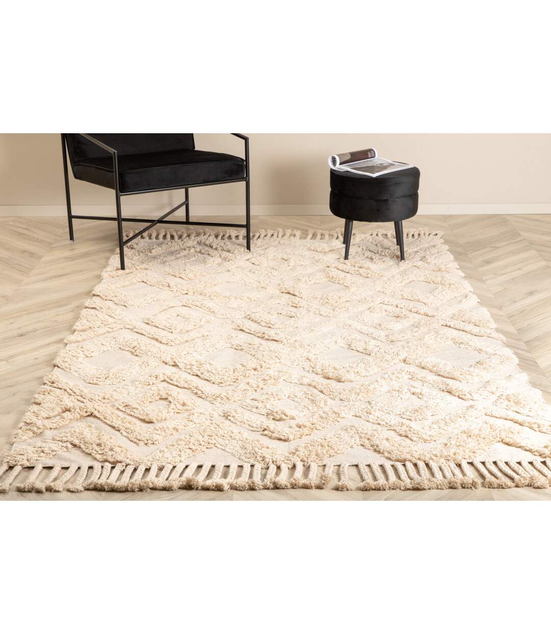 Tapis Design Hilma 160x230cm Beige-4