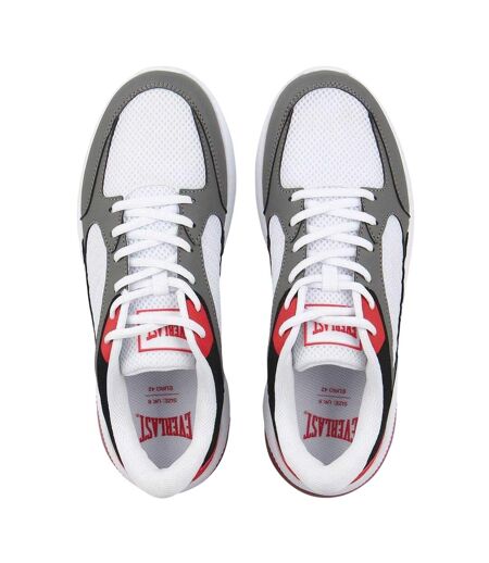 Mens Assist Basketball Trainers White Red Everlast