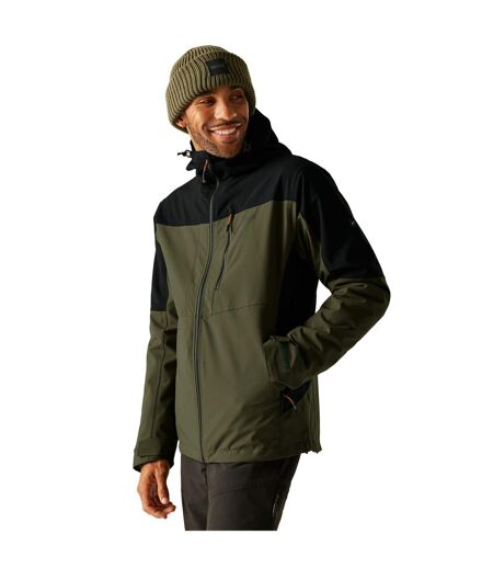 Veste 3-en-1 Wentwood Homme Vert Kaki Foncé Noir Regatta