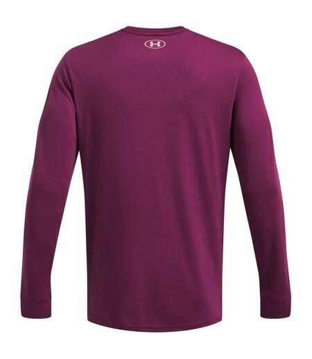 T-shirt Manches Longues Motif/style Taureau Project Rock Brahma Homme Violet Under Armour