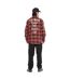 Chemise manche longues à carreaux poches avec print et écusson Juan Vondutch-4