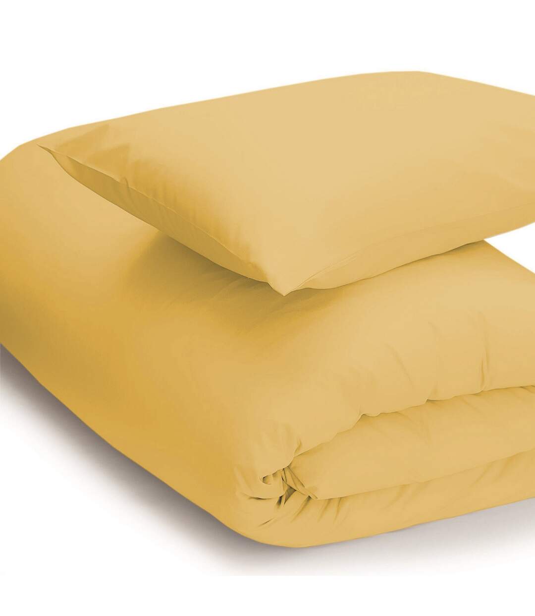 Easycare percale duvet cover saffron Belledorm-1