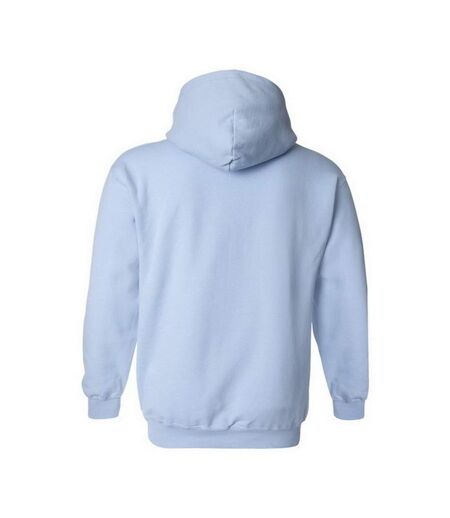 Sweatshirt à capuche unisexe bleu clair Gildan