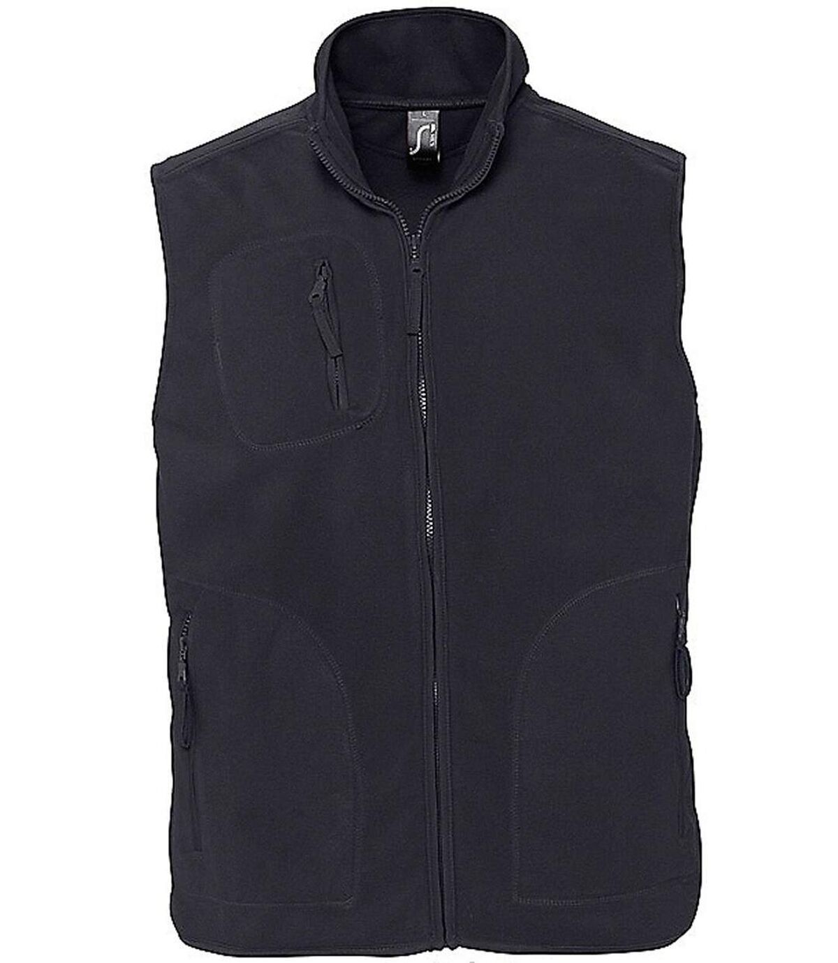 Gilet sans manches bodywarmer polaire unisexe - 51000 - gris anthracite